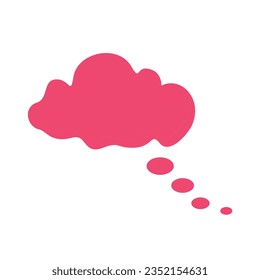 Cloud shape recolorable vector element