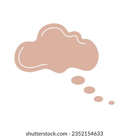 Cloud shape recolorable vector element