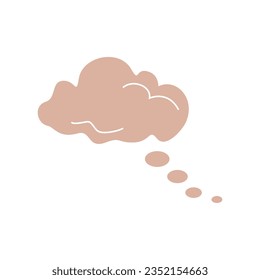 Cloud shape recolorable vector element