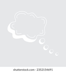 Cloud shape recolorable vector element