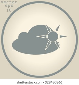 Cloud shapes vector icon