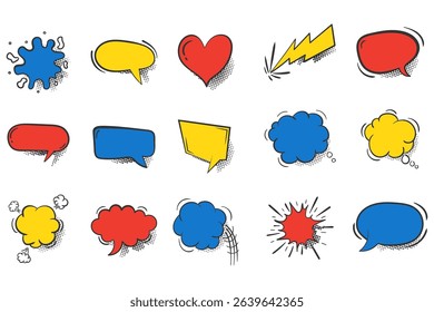 Cloud shouting with halftone explosion pattern pow comic talking thinking illustration cartoon splash humor blank speech drawing icon communication wow bang lightning revival

