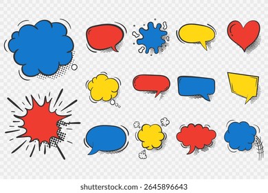 Cloud shouting with halftone explosion pattern pow comic talking thinking illustration cartoon splash humor blank speech drawing icon communication wow bang lightning revival

