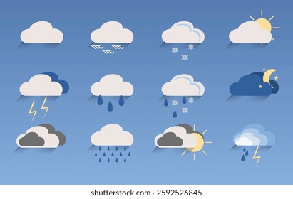 Cloud showing the weather with shadow