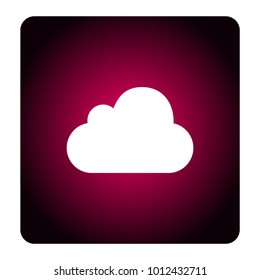 cloud sign icon