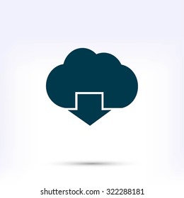 cloud sign icon