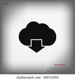 cloud sign icon