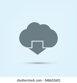 cloud sign icon