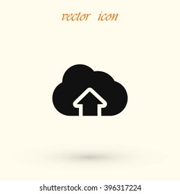 cloud sign icon