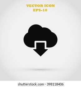 cloud sign icon