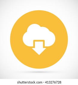 cloud sign icon