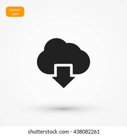 cloud sign icon