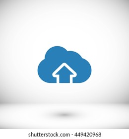 cloud sign icon