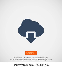 cloud sign icon