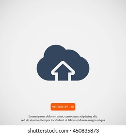 cloud sign icon