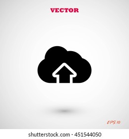 cloud sign icon