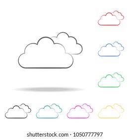cloud sign icon. Elements of weather multi colored icons. Premium quality graphic design icon. Simple icon for websites, web design, mobile app, info graphics on white background