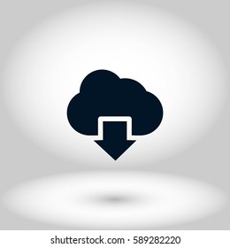 cloud sign icon, flat design best vector icon