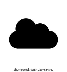 Cloud. sign icon in flat style.logo symbol.Vector illustration isolated on white background.