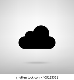 Cloud sign. Vector illustration