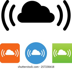 Cloud with signal icon