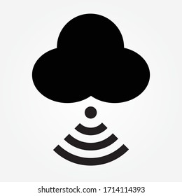 Vektorgrafik-Design des Cloud-Zeichens