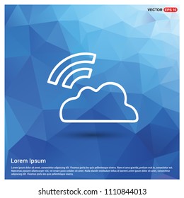 Cloud Signal Icon - Free vector icon