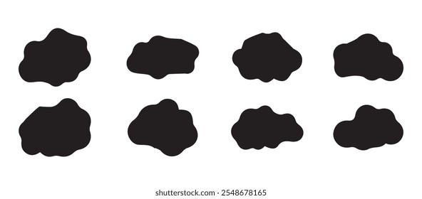 Cloud signs for web and mobile apps. Vector Stock collection cloud symbol. Vector illustration EPS 10