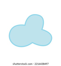 cloud silhouette icon vector isolated graphic