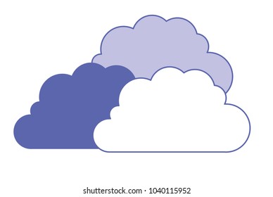 cloud silhouette isolated icon