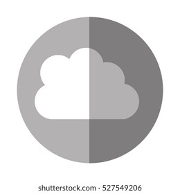 cloud silhouette isolated icon