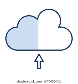 cloud silhouette isolated icon