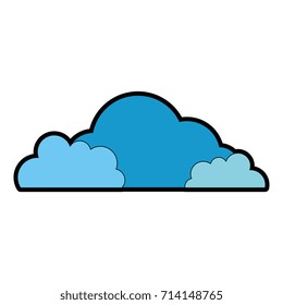 cloud silhouette isolated icon