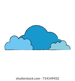 cloud silhouette isolated icon