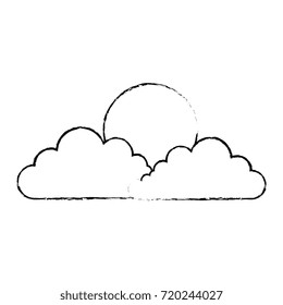 cloud silhouette isolated icon