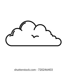 cloud silhouette isolated icon