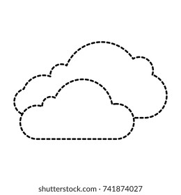 cloud silhouette isolated icon