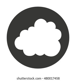 cloud silhouette isolated icon vector illustration design