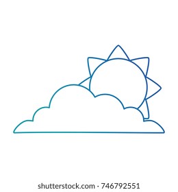 cloud silhouette with sun