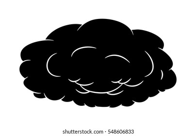 cloud silhouette vector symbol icon design. Beautiful illustration isolated on white background