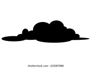 cloud silhouette vector symbol icon design. Beautiful illustration isolated on white background
