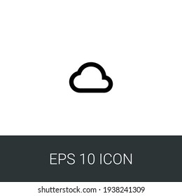icono de nube simple eps 10