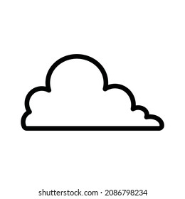 Cloud. simple icon design, best used for banner, flayer, or web application. Editable stroke with EPS 10 file format