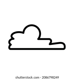 Cloud. simple icon design, best used for banner, flayer, or web application. Editable stroke with EPS 10 file format