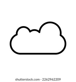 Cloud Simple Line Icon for Design. It can be used for sites, weather forecasts, articles, books, interfaces and various design
