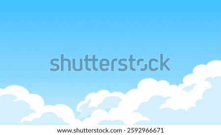 Cloud and sky background illustration_16:9