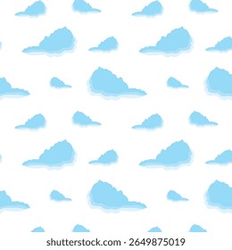 Cloud Sky Cumulus Air Weather Nature Atmosphere Sunny Pattern Seamless