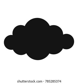 Cloud in sky icon. Simple illustration of cloud in sky vector icon for web