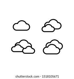 cloud sky icon symbol logo template