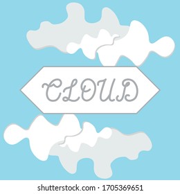 cloud sky illustration concept design
